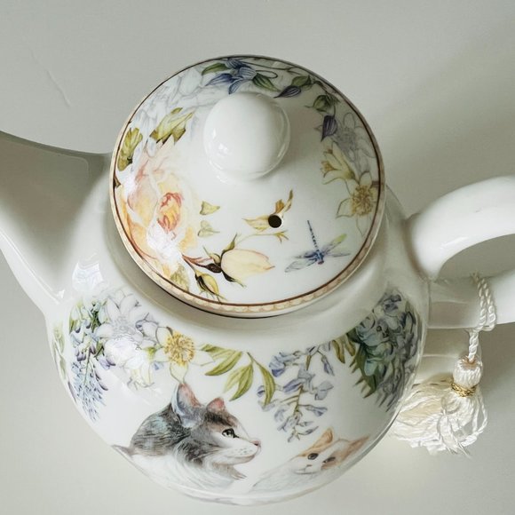 SUMMER RIVER 3 Piece Set "Tea for One" with Adorable Kitties NWT - Picture 4 of 8